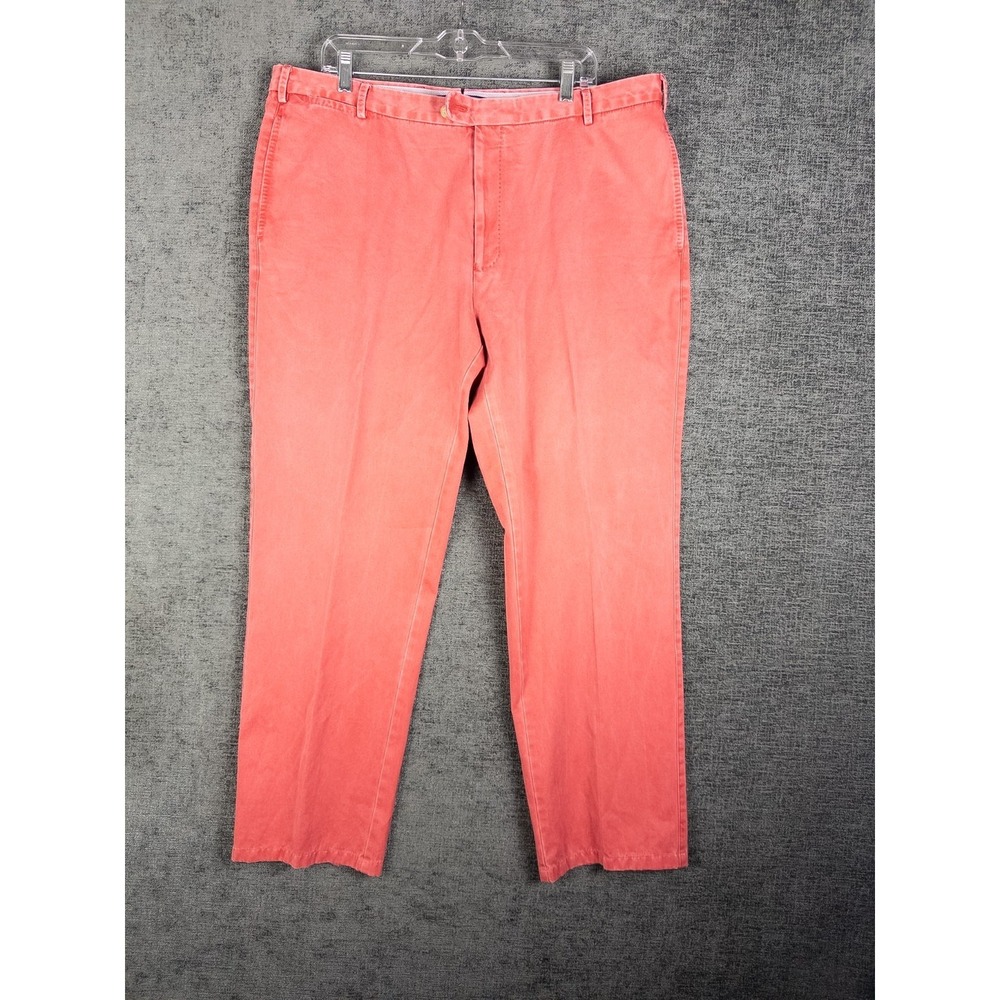 VTG Peter Millar Chino Pants Mens 40 Pale Red Straight Flat Frotn Casual Preppy